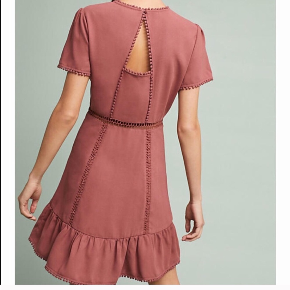 Anthropologie • Ruffled Open Back Dress - Picture 2 of 8